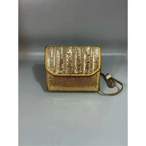Vintage | Another Y&S Original Structured Gold Chainmail Mesh Crossbody Purse NW